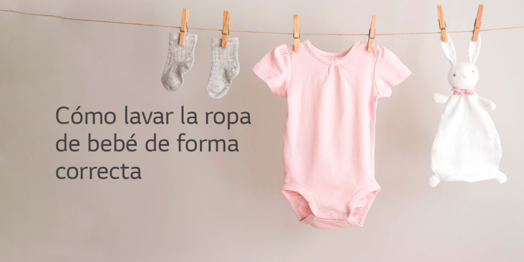 cómo lavar la ropa de bebé correctamente