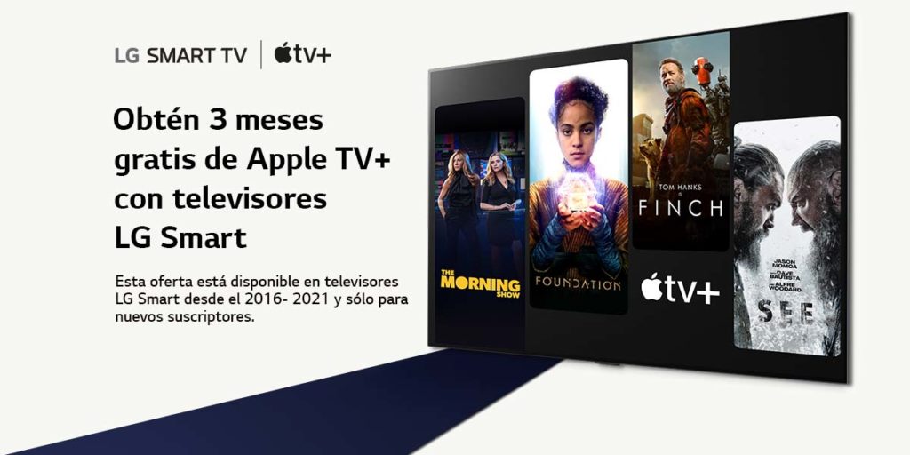 Apple TV+ con televisores LG Smart